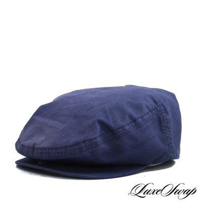 stetson black leather ivy cap